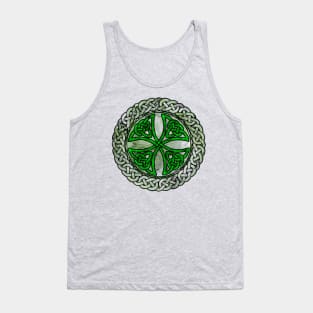 Green Celtic Shield Knot Tank Top